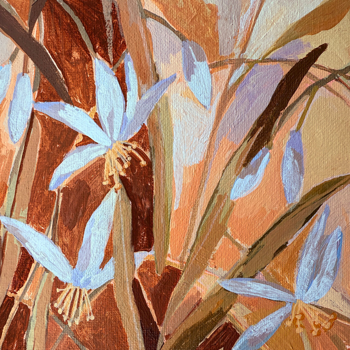 A Nodding Blue Lily Study